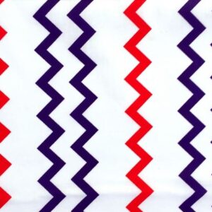 Pościel bawełniana 160x200 224d Zygzak granatowo-czerwony