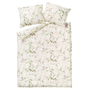 Pościel z kory 200x220 wzór 182/1 Powój na guziki 100% bawełna gruba