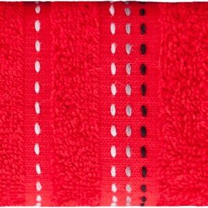Ręcznik Pola 50x90 15 czerwony frotte 500 g/m2 Eurofirany