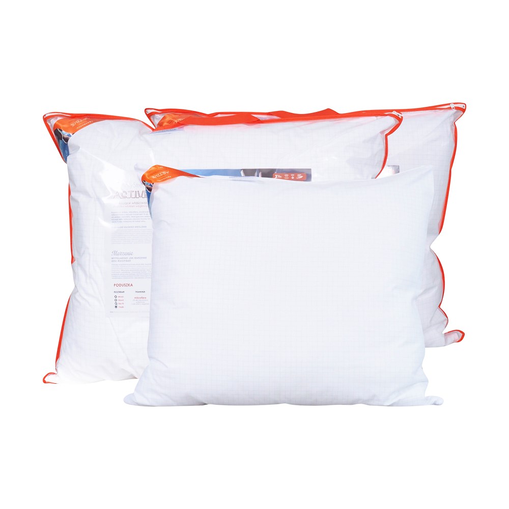 Poduszka antyalergiczna 50x60 Antystres gładka 450g biała AMZ - obrazek 6