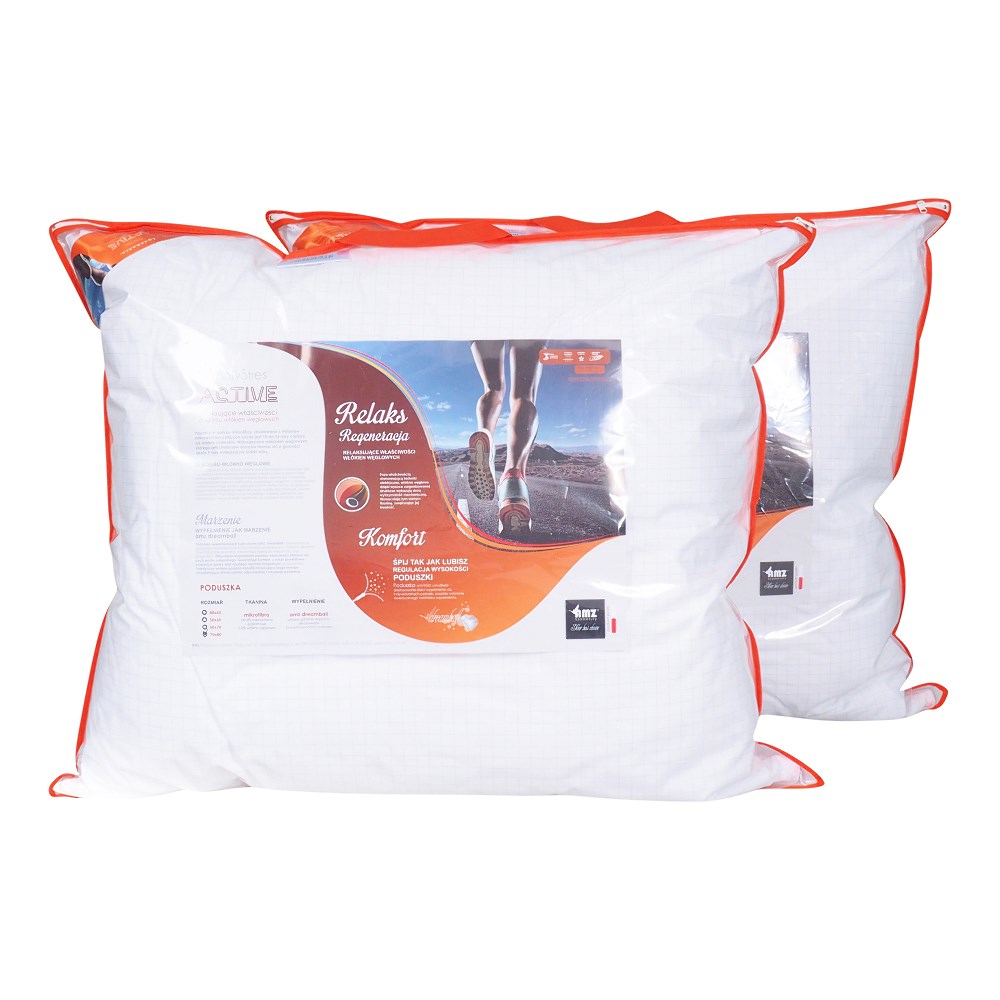Poduszka antyalergiczna 40x40 Antystres gładka 200g biała AMZ - obrazek 8