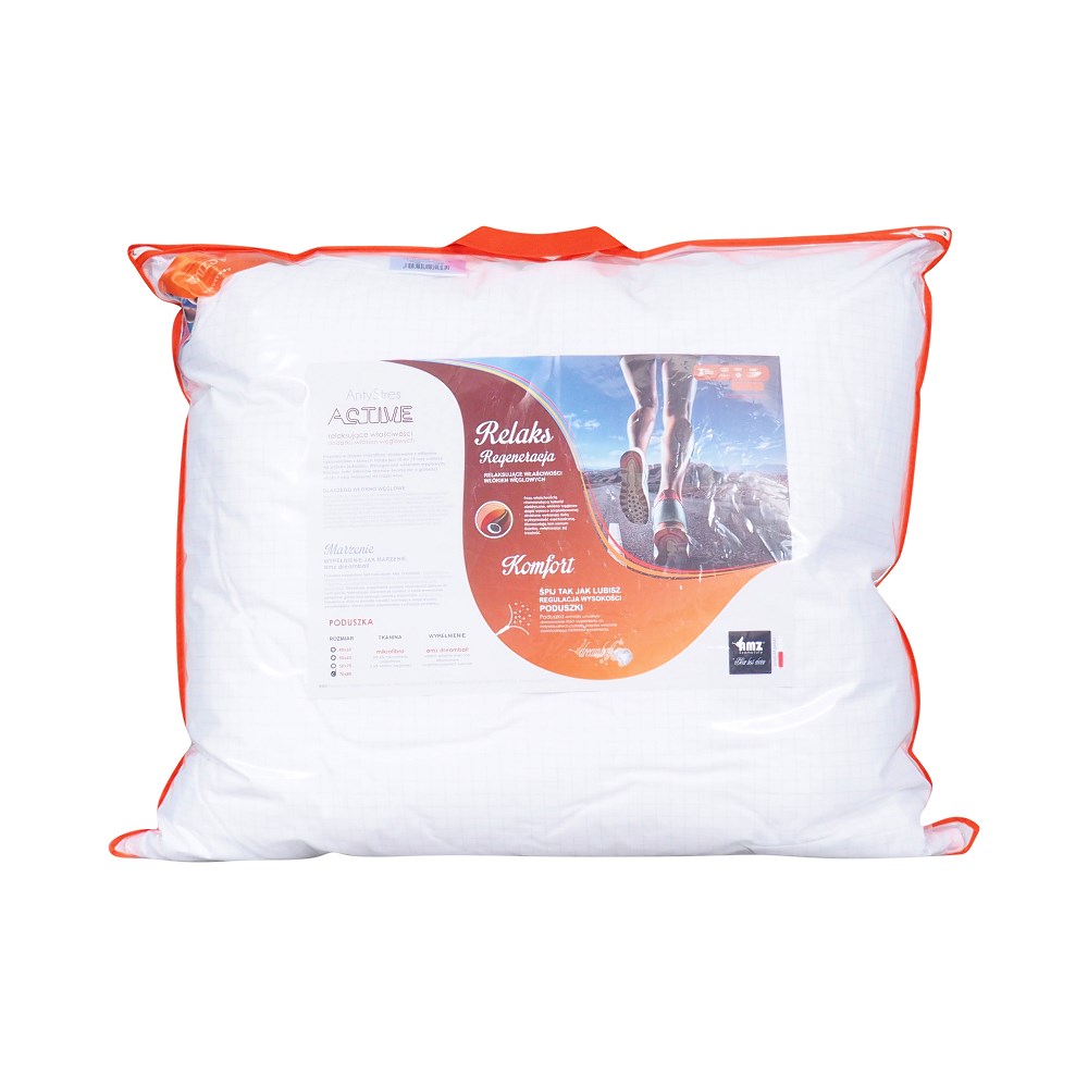Poduszka antyalergiczna 50x60 Antystres gładka 450g biała AMZ - obrazek 5