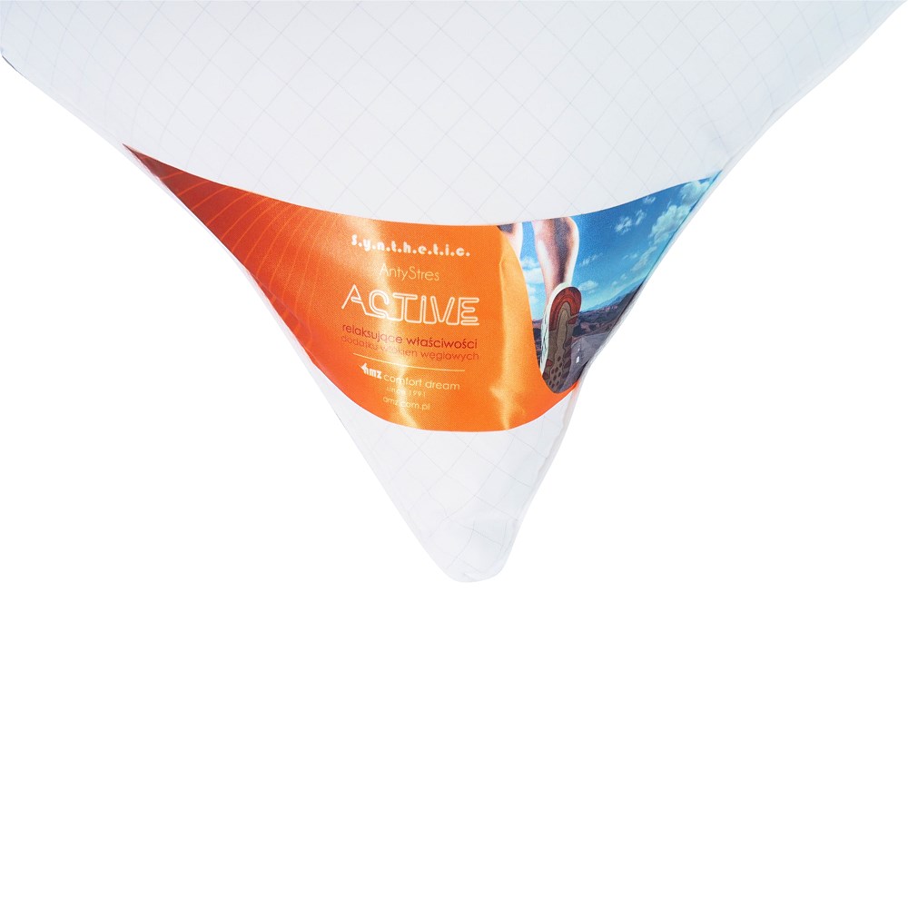 Poduszka antyalergiczna 40x40 Antystres gładka 200g biała AMZ - obrazek 2