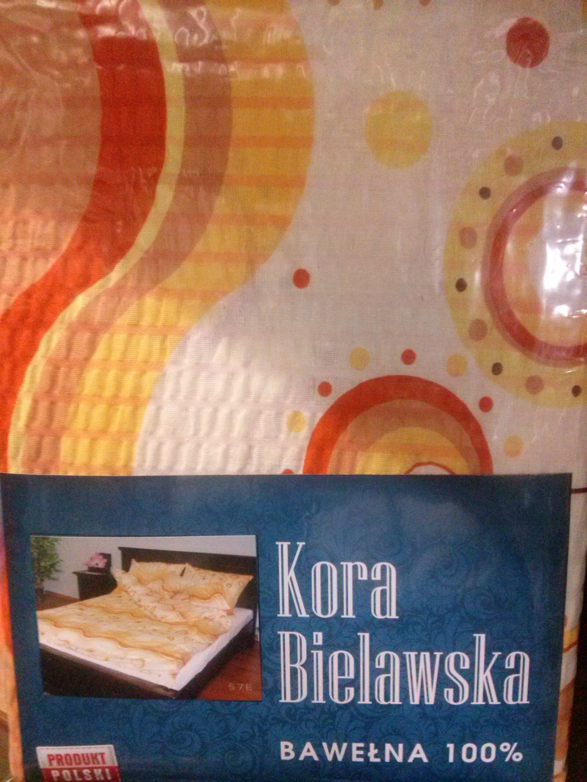 Pościel z kory 160x200 wzór 79/3 Lizaki Pomarańczowe na guziki 100% bawełna gruba - obrazek 2