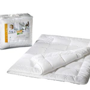 Kołdra antyalergiczna 160x200 Hollofil Allerban 1,28 kg biała ze środkiem przeciwdziałającym rozwojowi roztoczy grzybów i bakterii AMW