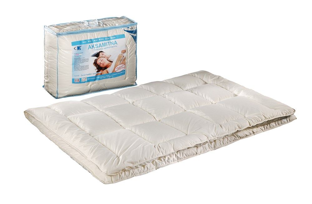 Kołdra antyalergiczna 140x200 Aksamitna letnia ekri 100% microfibra AMW