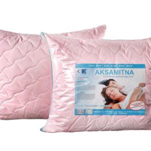Poduszka antyalergiczna 40x40 Aksamitna różowa 100% microfibra AMW