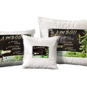Poduszka antyalergiczna 40x40 Bamboo 0,25 kg biała z włóknem bambusa AMW