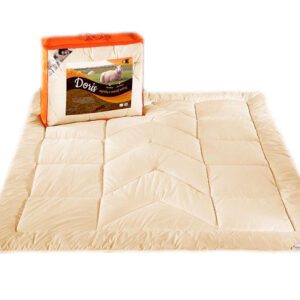 Kołdra wełniana 200x220 Doris ekrii 2,20 kg mikrofibra 100% AMW