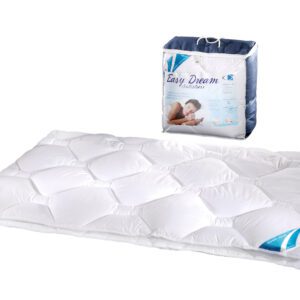 Kołdra antyalergiczna 160x200 Easy Dream Antystres 1,2 kg biała z włóknem węglowym AMW