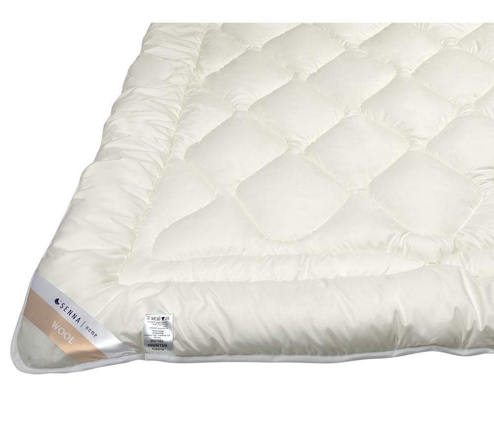 Kołdra wełniana 155x200 Merino Wool ekri 100% naturalna wełna owcza Inter Widex - obrazek 2