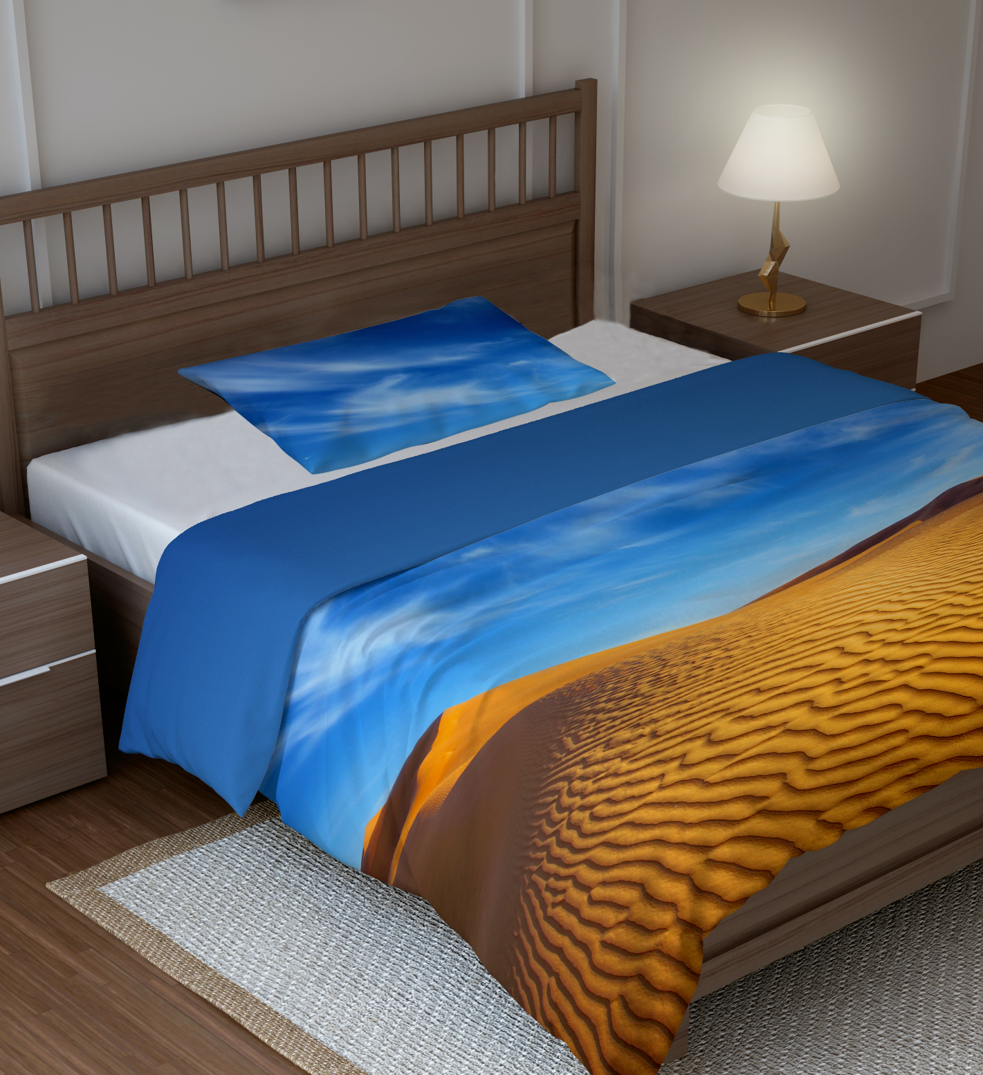 Pościel bawełniana młodzieżowa 160x200 Pustynia Pustynne Klimaty Faro - obrazek 2