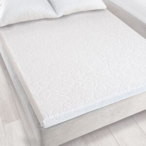 Prześcieradło frotte bez gumki 150x205 białe K11 500 Tulipan Zwoltex