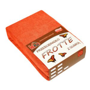 Prześcieradło frotte z gumką 120x200 ugier 052 grube 200g/m2 KARO