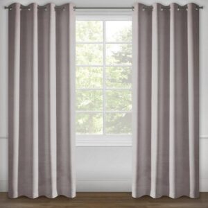 Zasłona gotowa na przelotkach 140x250 Berfu pudrowa różowa zaciemniająca Eurofrany