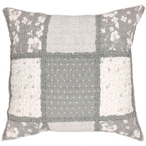 Poszewka z kory 40x40 167 Paczłork falbanka szara biała