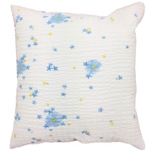 Poszewka z kory 50x60 137/2 Kwiatki niebieskie zapinana na zamek