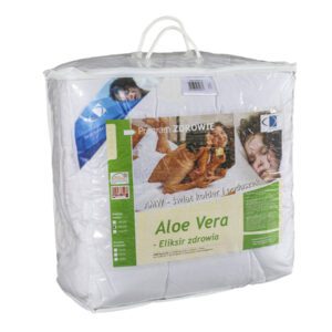 Kołdra antyalergiczna 160x200 Aloe Vera 1,00 kg 100% bawełna wykończona substancją Aloe Vera AMW