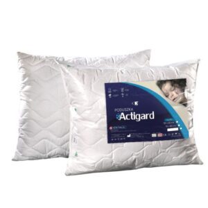 Poduszka antyalergiczna 50x80 Actigard 0,65 kg biała 100% bawełna wykończona substancją antybakteryjną Actigard AMW