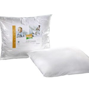 Poduszka antyalergiczna 50x60 Hollofil Allerban 0,42 kg biała ze środkiem przeciwdziałającym rozwojowi roztoczy grzybów i bakterii AMW