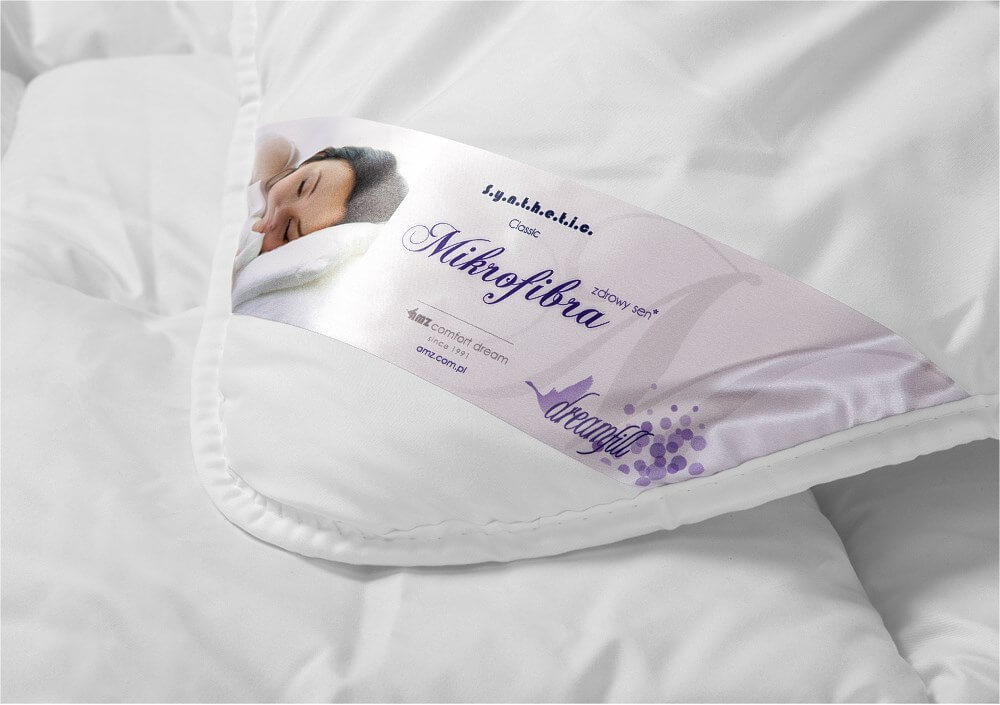 Kołdra antyalergiczna 155x200 Mikrofibra całoroczna 1120g biała AMZ - obrazek 2