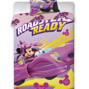 Pościel bawełniana 160x200 Myszka Minnie w wyścigówce