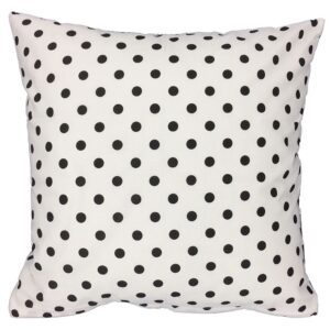 Poszewka bawełniana 40x40 R051 biała czarna groszki 48D 61D