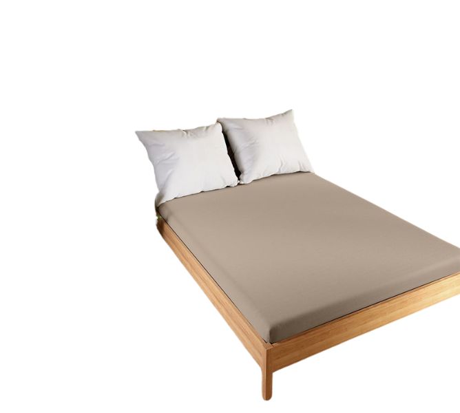 DREAMY PREMIUM Prześcieradło frotte z gumką, szerokość 120 x wysokość 200cm, kolor 017 beżowy 100034/FRG/017/120200/1