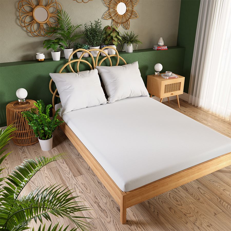 DREAMY PREMIUM Prześcieradło frotte z gumką, szerokość 160 x wysokość 200cm, kolor 001 biały 100034/FRG/001/160200/1 - obrazek 3