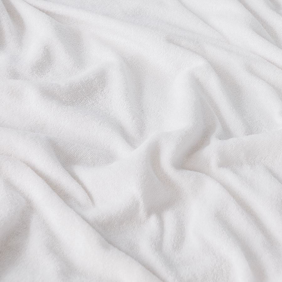DREAMY PREMIUM Prześcieradło frotte z gumką, szerokość 160 x wysokość 200cm, kolor 001 biały 100034/FRG/001/160200/1 - obrazek 4