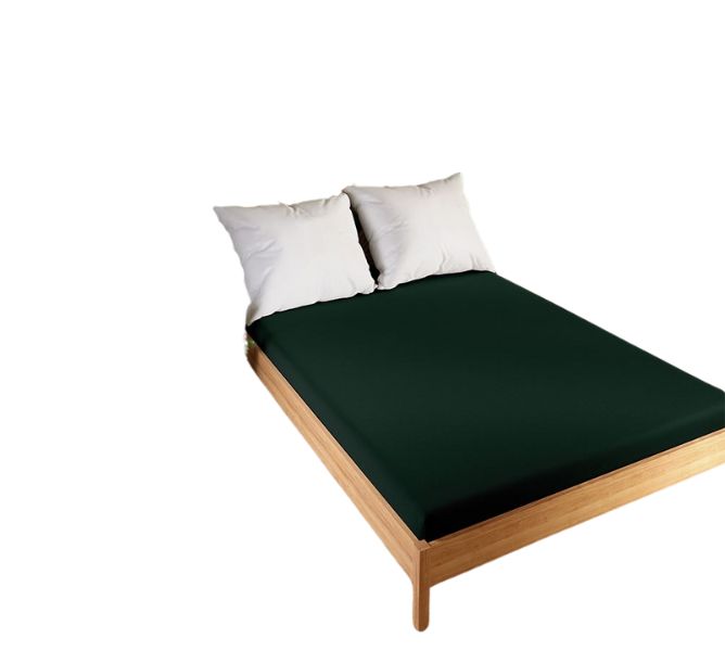 DREAMY PREMIUM Prześcieradło frotte z gumką, szerokość 220 x wysokość 200cm, kolor 035 ciemny zielony;butelkowy 100034/FRG/035/220200/1