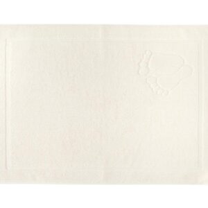 Dywanik łazienkowy 50x70 Stopki kremowy bawełniany frotte 650g/m2 Faro