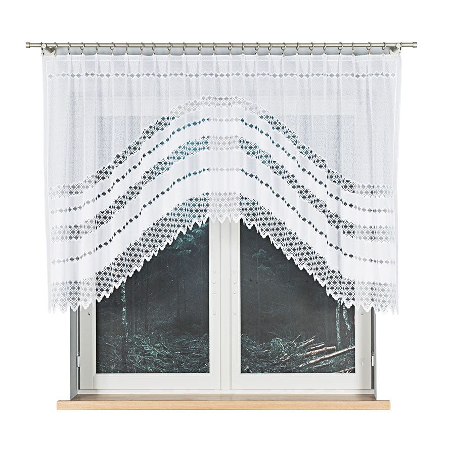 Firana 270x120 Filomena biała żakardowa gotowa