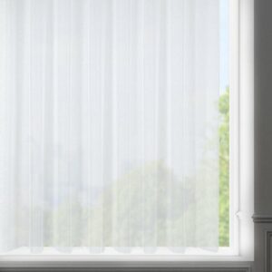 Firana 350x160 Rebecca biała gotowa na przelotkach o strukturze drobnego deszczyku Eurofirany