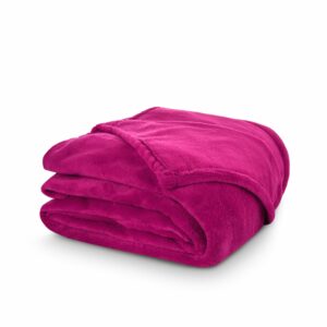 Koc narzuta z mikrofibry 150x200 Coral fuksjowy C24