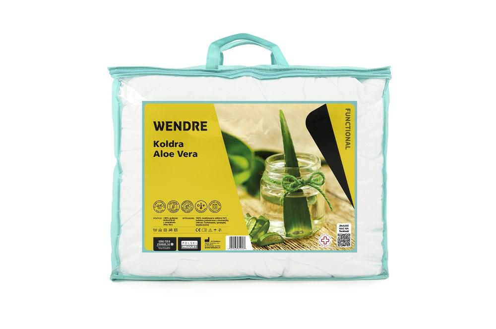Kołdra Aloe Vera 160x200 biała mikrofibra Wendre - obrazek 2