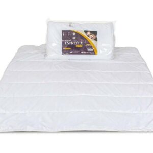 Kołdra antyalergiczna 160x200 Estrella zgrzewana letnia super cienka biała 480g 100% mikrofibra AMW