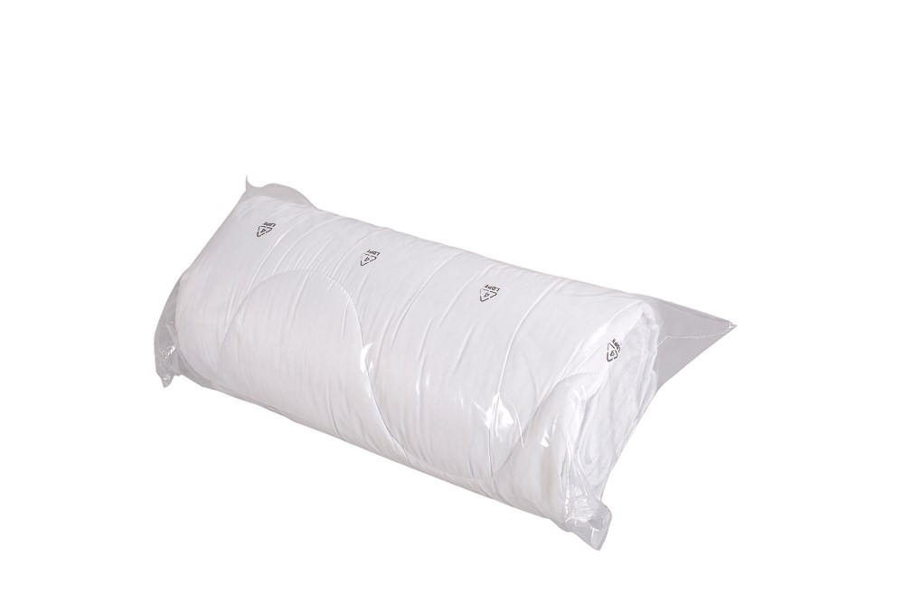 Kołdra antyalergiczna 180x200 KARO 1800g biała 100% poliester - obrazek 2