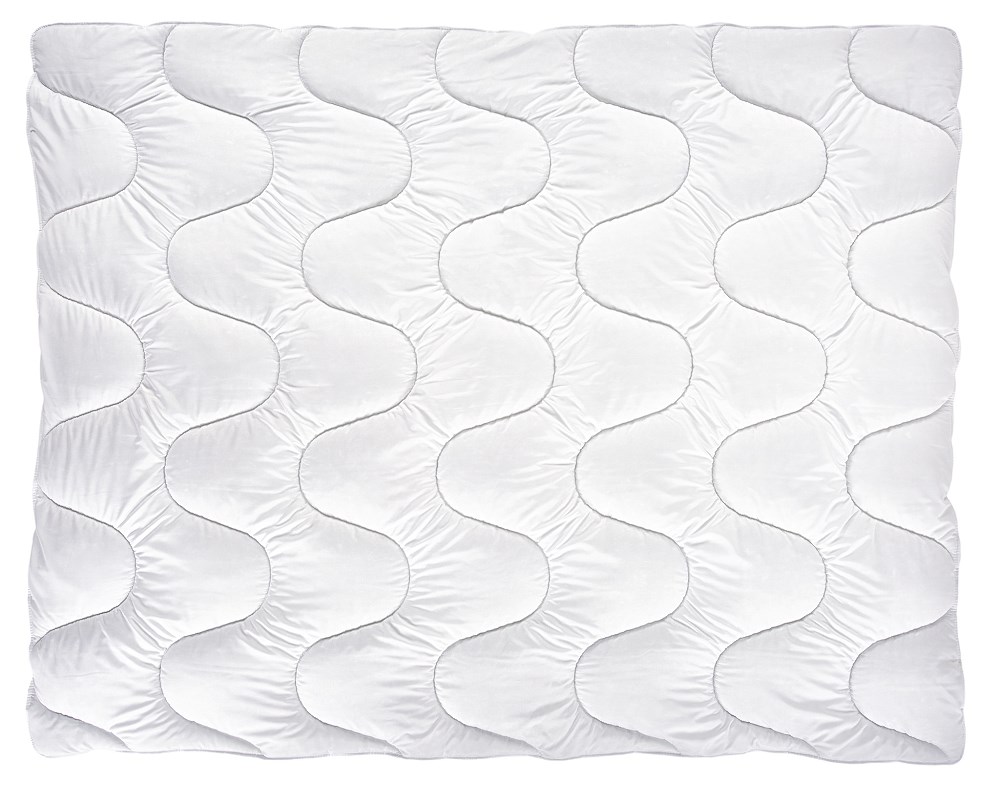 Kołdra antyalergiczna 180x200 KARO 1800g biała 100% poliester - obrazek 3