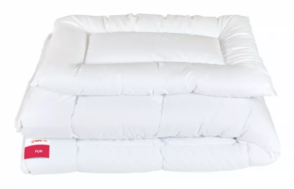 Kołdra dla dzieci 100x135 poduszka 40x60 Fun Cztery Pory Roku 100 % mikrofibra biała Inter Widex - obrazek 3