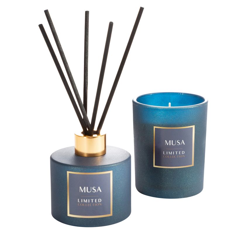 Świeca zapachowa Lili o zapachu orientalnym drzewnym w szkle ozdobnym 200g LIMITED COLLECTION Eurofirany - obrazek 2
