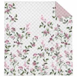 Narzuta dekoracyjna 200x220 pudrowa różowa kwiaty K 117 Holland 14