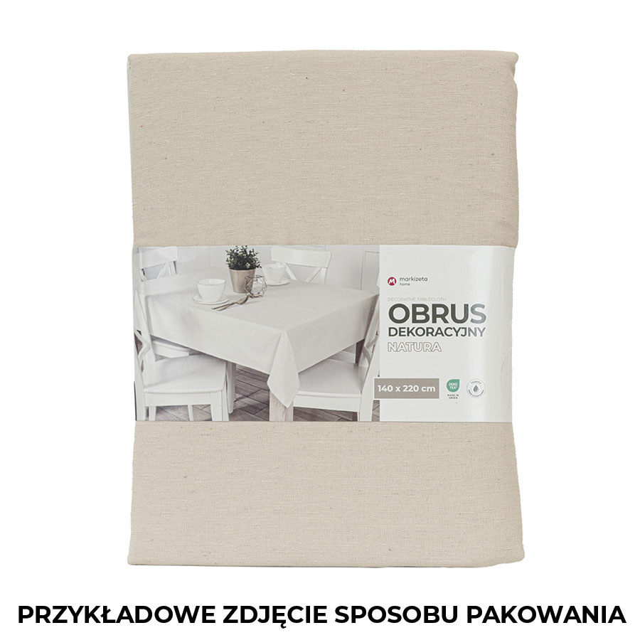 NATURA Obrus wodoodporny, 120x160cm, kolor 014 szary OB0003/KSM/014/120160/1 - obrazek 5