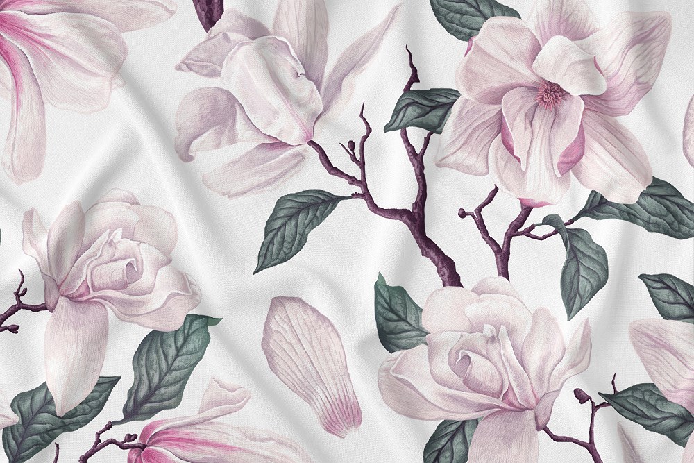 Obrus na stół 140x180 pudrowy kwiaty 4269 A Panama 17 - obrazek 4