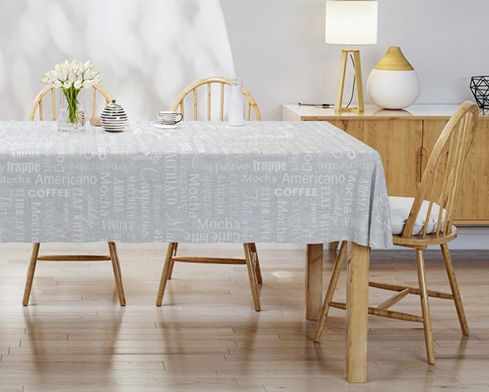 Obrus na stół 140x180 szary coffee 4274 A Panama 17 - obrazek 2