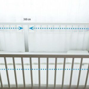 Ochraniacz do łóżeczka Bump Air 360 ekri