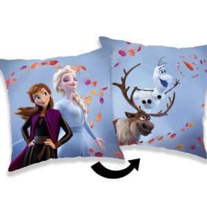 Poduszka dekoracyjna 40x40 Frozen Kraina Lodu niebieska JF24