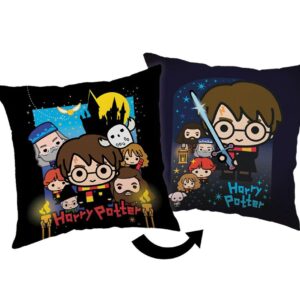 Poduszka dekoracyjna 40x40 Harry Potter Friends granatowa JF24