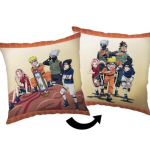 Poduszka dekoracyjna 40x40 Naruto 03 beżowa kolorowa Jf24