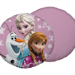 Poduszka dekoracyjna 35 cm Frozen Kraina Lodu różowa kształtka przytulanka